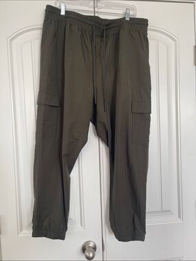 StretchTech Women’s  Olive Cargo Pants Dry Quick XL